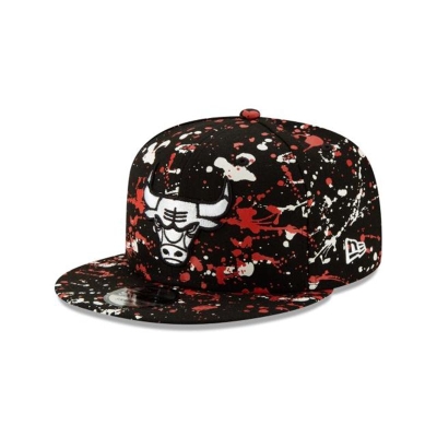 Sapca New Era Chicago Bulls NBA Paint Splatter 9FIFTY Snapback - Negrii